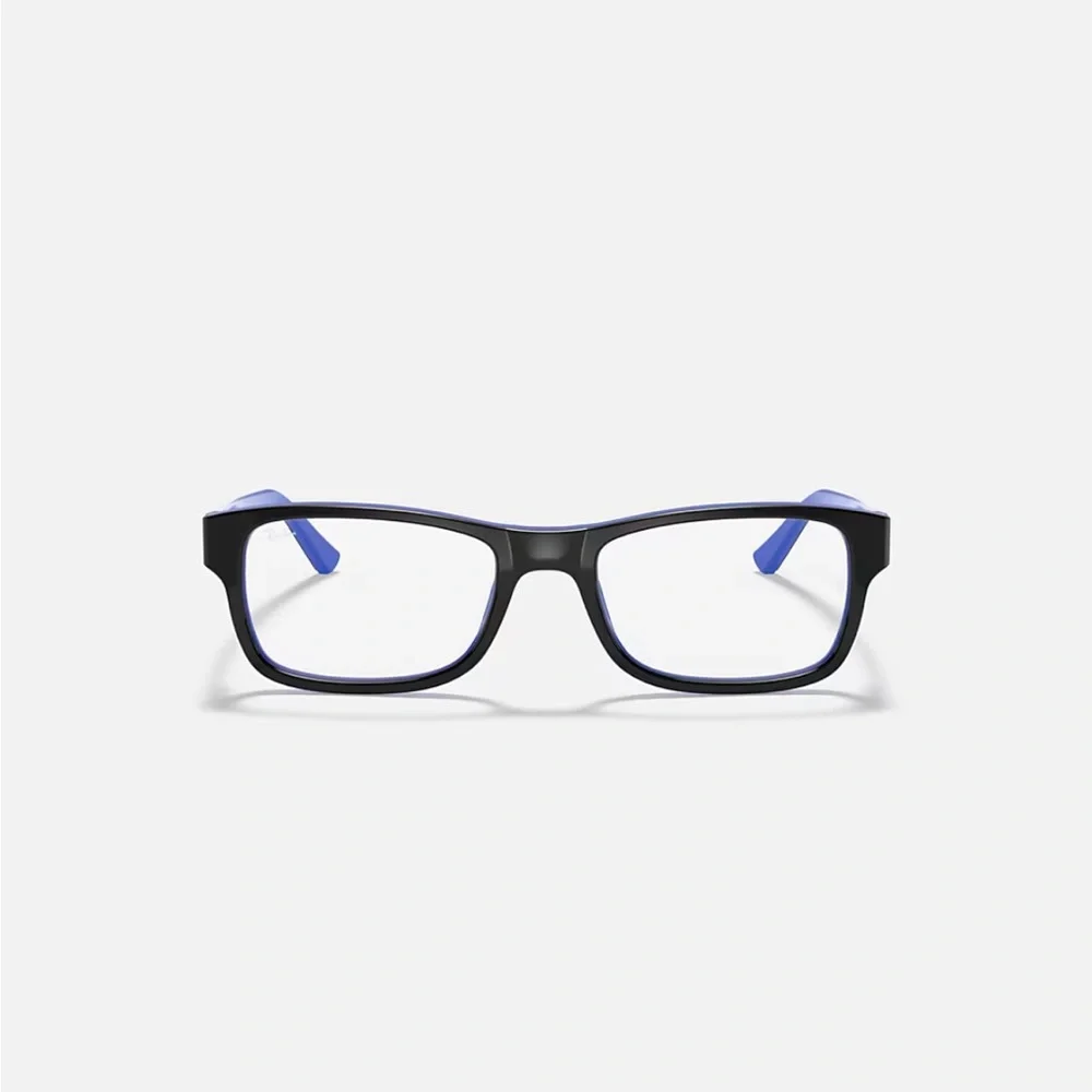Ray-Ban Unisex Glasses RB5268 OPTICS Polished Black on Blue